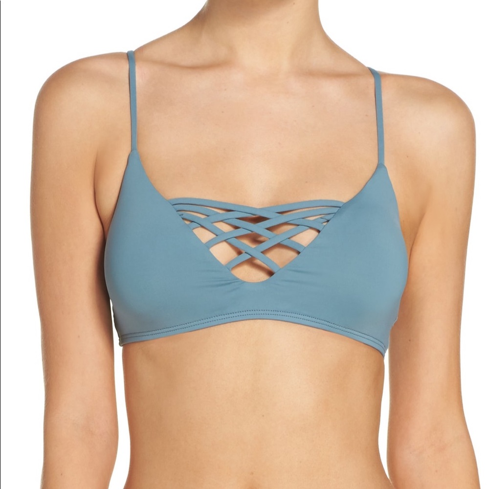 l*space Jamie Bikini Top (XS, Slated Glass)